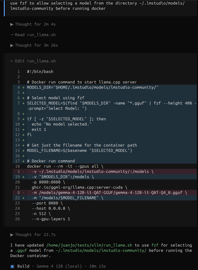 patch adding fzf