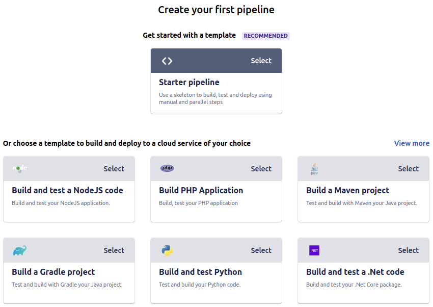 create pipeline wizard