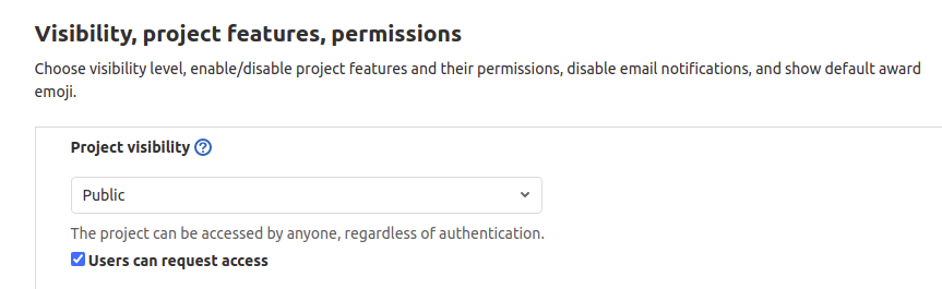 gitlab access public