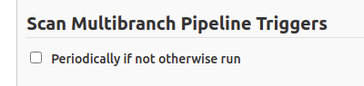 multibranch config triggers