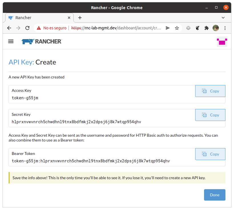 api token generation